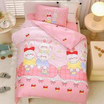 Kindergarten quilt Three sets of pure childrens entrance to the garden in the afternoon nap six pieces of baby cotton quilted bed bedding