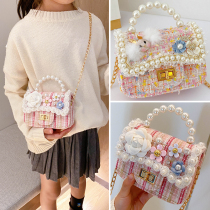 Child Packs Bag Girl Skew Satchel Cute Little Girl Fashion Foreign Air Princess Cartoon Mini Single Shoulder Bag Han Edition Tide