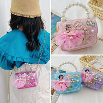 Korean Version Children Bag Cute Girl Slanted Satchel 2021 Baby Fashion Princess Little Girl Satchel Mini Single Shoulder