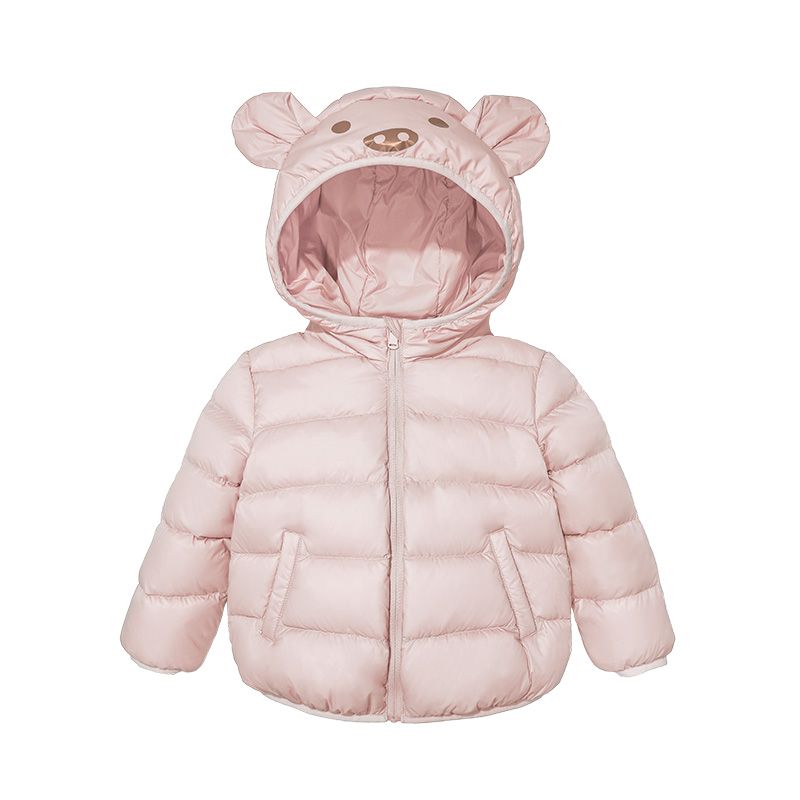 Xuống Jacket Gofan trẻ em Outfit New Nhi Xuống Fall / Winter Jacket Fun Tai Thỏ Boys and Girls Anti-mùa bán.