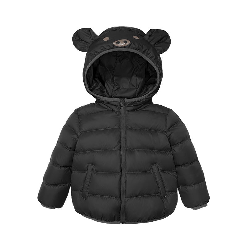 Xuống Jacket Gofan trẻ em Outfit New Nhi Xuống Fall / Winter Jacket Fun Tai Thỏ Boys and Girls Anti-mùa bán.