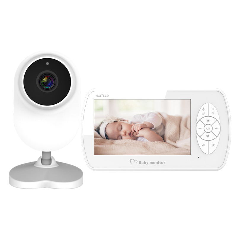 High definition 1080P 4 3 inch wireless baby monitor care instrument two-way talkback with night vision thermometric baby