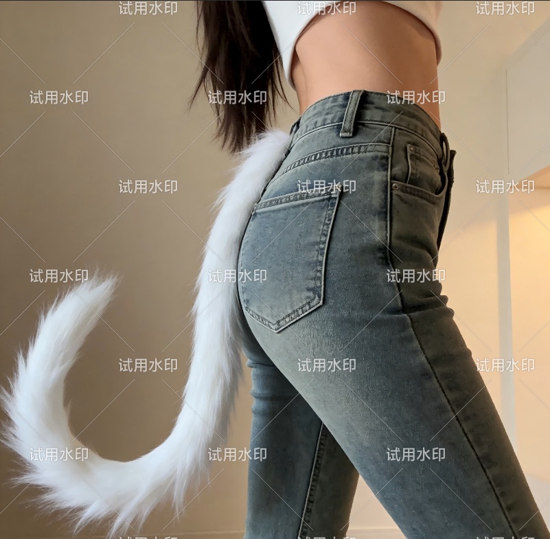 80cm Bendable Japanese-Style Cat Girl Lolita Animal Ears and Tail Cosplay Accessory Long-Haired Cat Tail Accessory 80cm Bendable Japanese-Style Cat Girl Lolita Animal Ears and Tail Cosplay Accessory Long-Haired Cat Tail Accessory