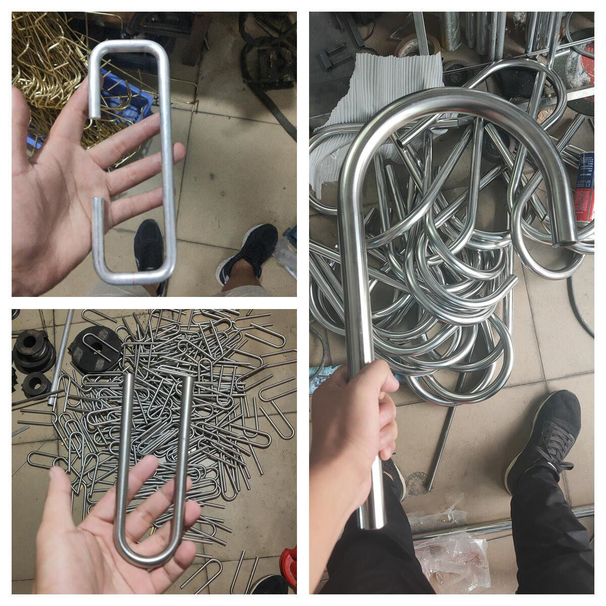 304 stainless steel bending tube machined aluminium tube bending handle custom coil U shaped tube serpentine tube cooling tube