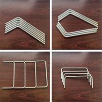 Customized 6063 aluminum tube bending aluminum alloy bending tube round handle U-shaped tube serpentine tube can be processed according to the drawing