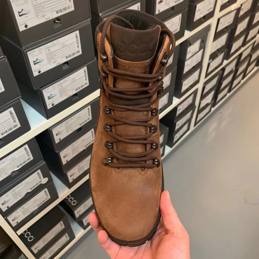 ECCO 爱步 Rugged Track 工装踪迹 Hydromax防泼水 男式高帮徒步鞋 40码 3.5折.05 海淘转运到手约￥656