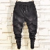 Xu hướng quần bó sát tinh thần cho nam quần jeans ống rộng cá tính Hàn Quốc Slim Harlan lưới đỏ thu đông quần thể thao nam Quần Harem