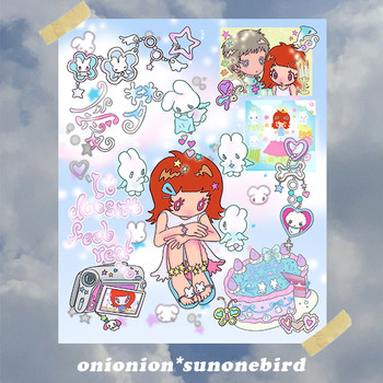Onionion* Bird Bird One / Dream / Themed Decorative Background Cloth Cute Girl Decorative Hanging Cloth
