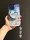 Onionion* Bird Bird One Winter Theme Original Illustration Epoxy Glitter & Imd Magnetic Phone Stand