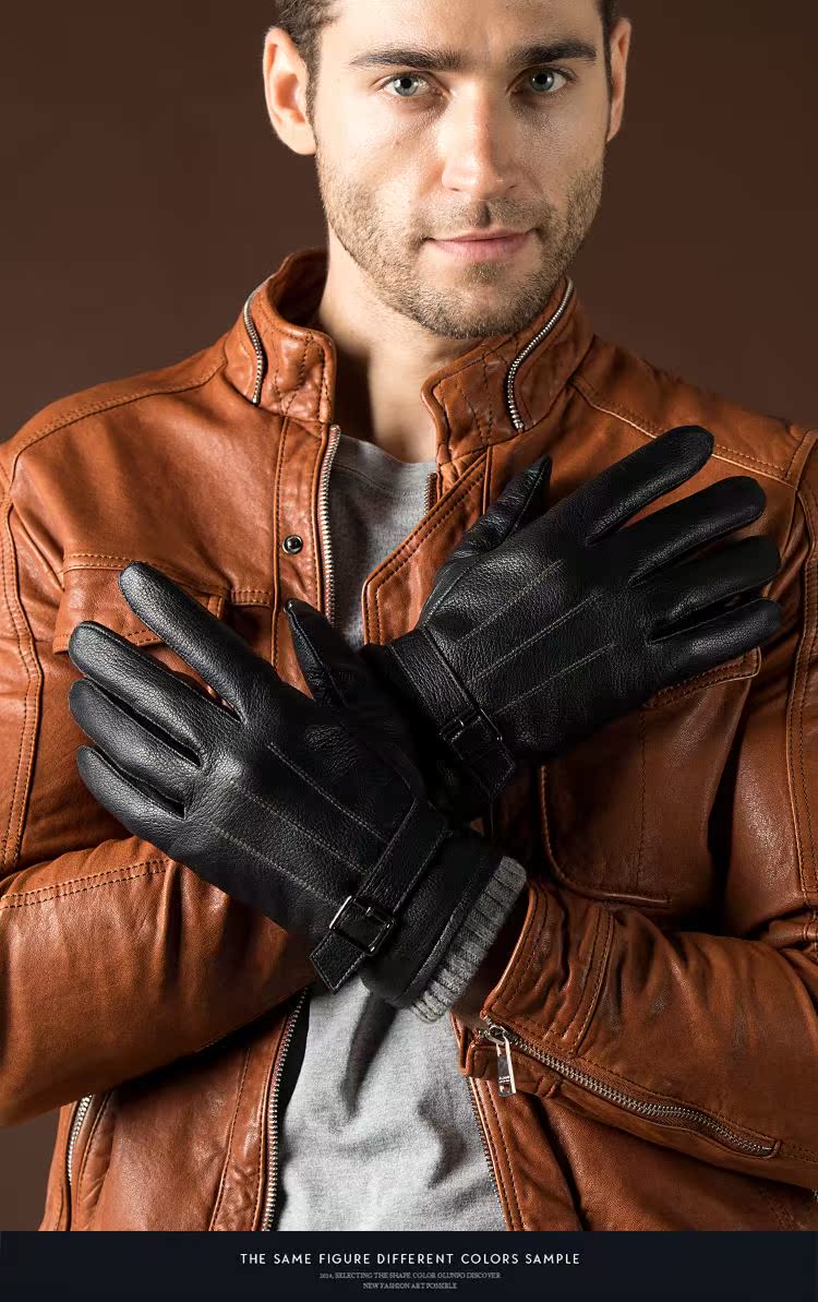 Gants pour homme DUSKGOO en peau de mouton - Ref 2781786 Image 27