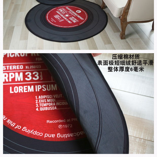 bàn ghế nhựa vinyl Thảm máy tính giỏ thảm tròn bảng thảm sống cà phê phòng thảm không trơn trượt mat cho trẻ em - Thảm sàn xốp nền nhà