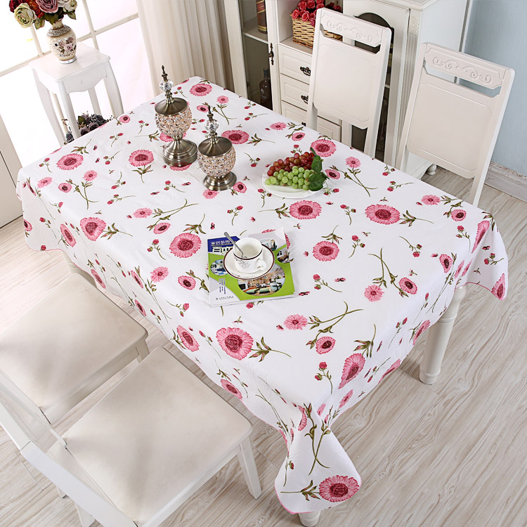 PVC quần áo vườn nhà vòng tròn hình chữ nhật bàn ăn vuông khăn trải bàn vải dùng một lần dầu không thấm nước chống bỏng - Khăn trải bàn vải làm khăn trải bàn