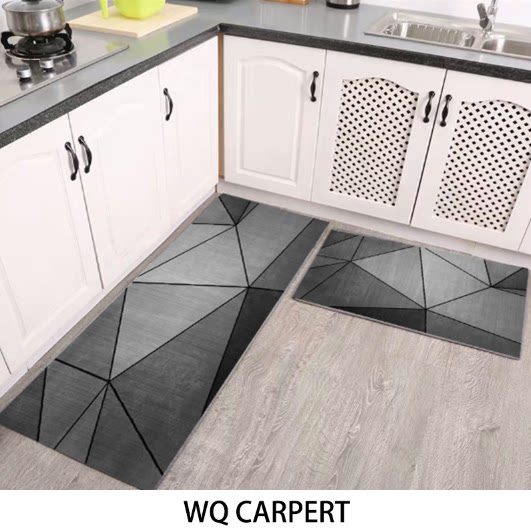 Nordic minimalist kitchen floor mat absorbent non-slip entry door carpet long strip floor mat household dirty-resistant kitchen set floor mat