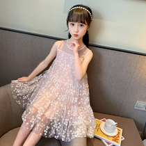 2020 new girls dress summer dress little girl summer tutu skirt childrens summer yarn skirt childrens clothing