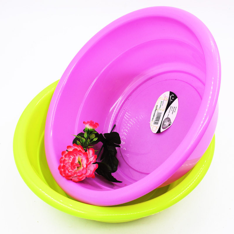 Wash basin plastic household with one yuan shop, wholesale wash wash basin round deepening basin