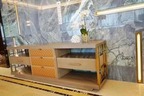 art furniture MeijiaWright New TV cabinet package new Chinese modern metal light luxury wooden cabinet customized