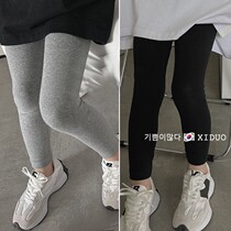 Girls wearing leggings Korean childrens clothing 2022 spring new childrens tide model in the big boy solid color stretch slim