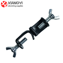 Laboratory cross clamp fixture iron stand double top wire iron galvanized fixed chemical experimental equipment teaching supplies