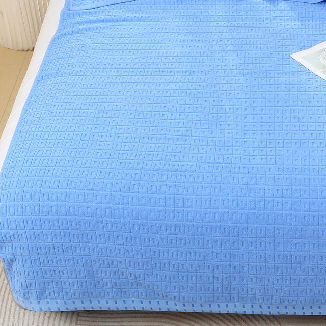 Vintage towel quilt pure cotton single summer quilt pure cotton air conditioning quilt summer cool quilt double nap towel blanket sheet clearance