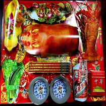 Sacrifice to worship ancestors Qingming wine and vegetables a full set of promotions to burn seven graves