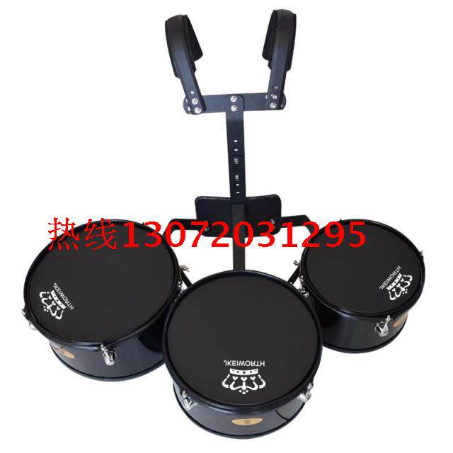 Calvos triple drum, three-tone drum, multi-tone drum, snare drum, advanced configuration, foreign celebration drums, various colors