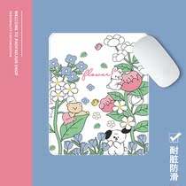 Mouse mat creative cute animal flowers for boys and girls learn dormitory notebook office household anti-slip mat lock