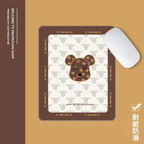 Tide-plate bear male and female mouse pad in wind Xiao household computer office student writing desk anti-skid desk mat