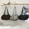 Small dirty cabinet South Korea Dongdaemun new leopard print canvas bag casual and versatile commuter portable shoulder tote bag
