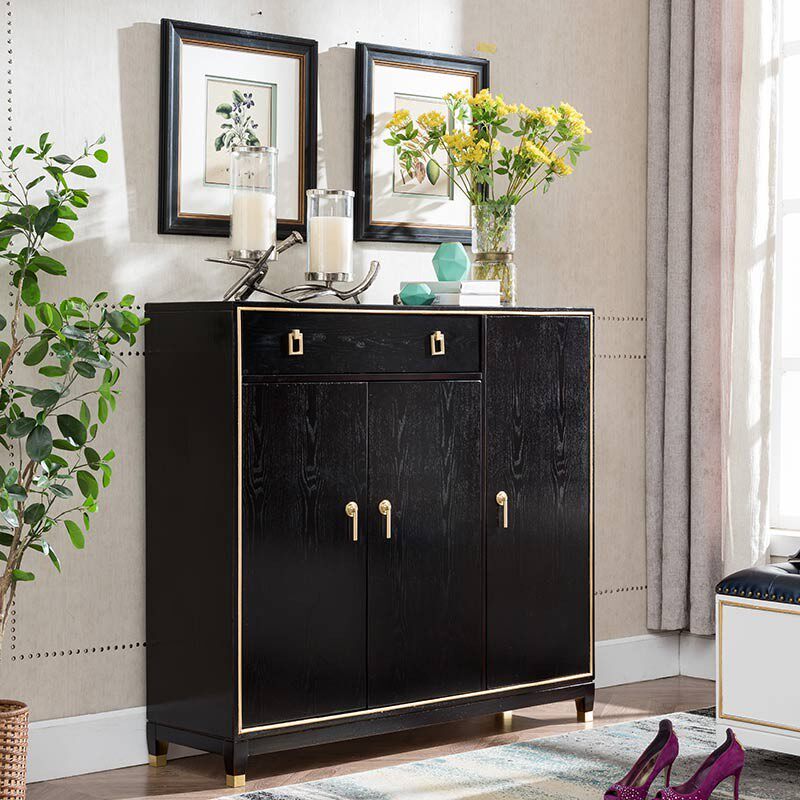 New Chinese-style door light luxury shoe cabinet porch home shoe cabinet multi-functional locker large-capacity shoe rack