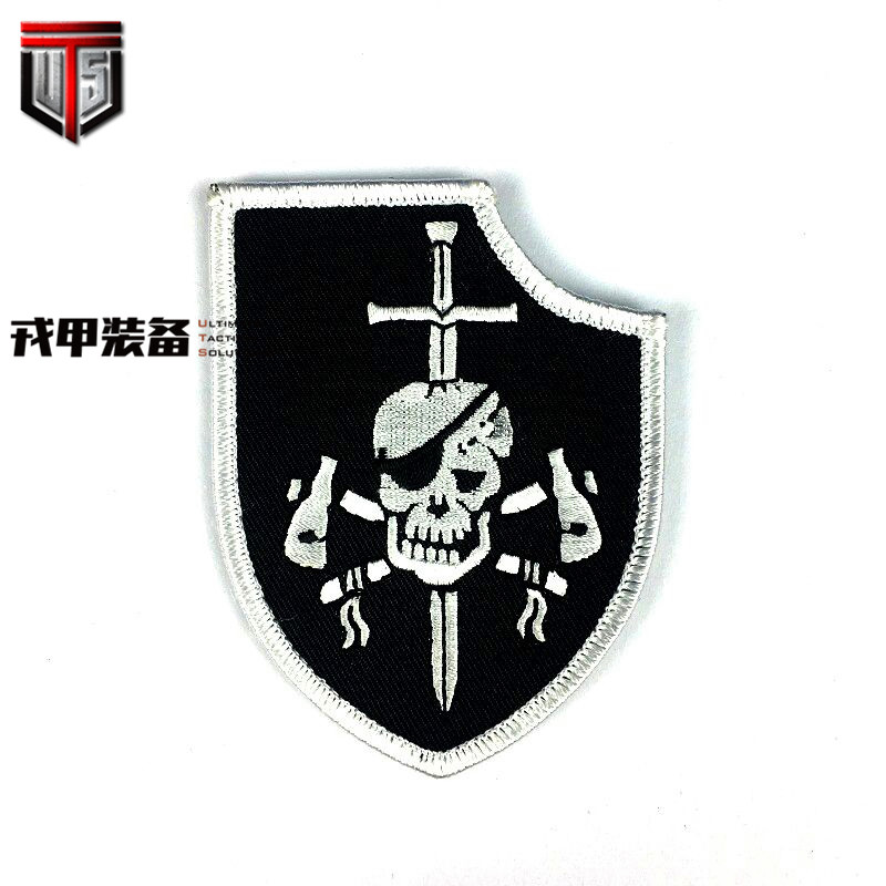 DEVGRU Silver Silver Team NAVY Arm Badge Embroidery Arm Badge badge Magic Sticker