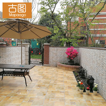 Antique brick 600 outdoor villa courtyard Outdoor non-slip garden open-air balcony tile Terrace brick Yard floor tile