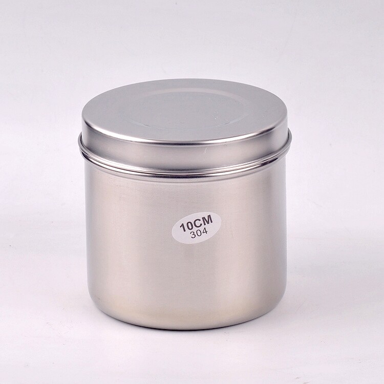 Anti-iodine disinfection tank tattoo stainless steel cotton cylinder alcohol cotton ball cylinder disinfection plate waist plate tweezers