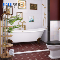 Fatro-style retro brick and toilet bathroom Bathroom Kitchen Tile Bathroom Toilet Wall Brick Balcony Red Ground Floor