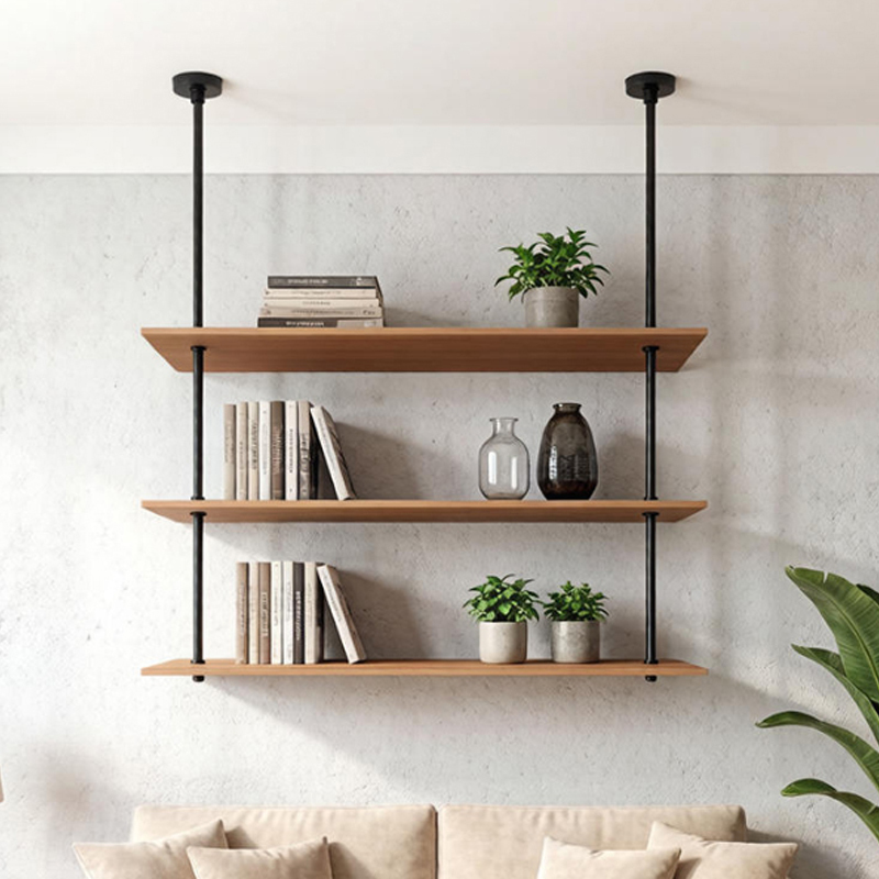 Shelf Support Rod, Suspended Bracket, Hanging Board, Hanging Cabinet, Hanging Shelf, Shelf Rack, Storage Rack, Partition Hardware Hanging Rod