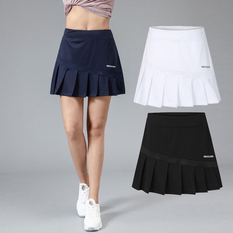 British Morileon Women's Sports Short Skirt Quick-Drying Badminton Tennis Skirt Pants Fake Two-Piece Running Half-Length Pleated Skirt British Morileon Women's Sports Short Skirt Quick-Drying Badminton Tennis Skirt Pants Fake Two-Piece Running Half-Length Pleated Skirt