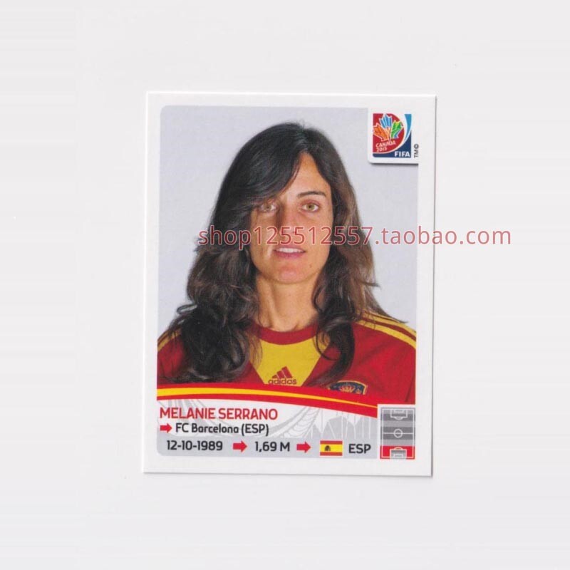 Panini Panini 2015 Women's World Cup star stickers Spain Melaniseano 371#-Taobao