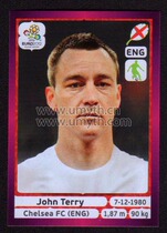 Panini 2012 European Cup star stickers German version of John Terry England 492 #