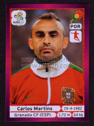 Panini 2012 European Cup star sticker German version Carlos Martins Portugal 268: