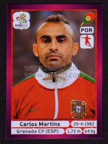 Panini 2012 European Cup star sticker German version Carlos Martins Portugal 268 #