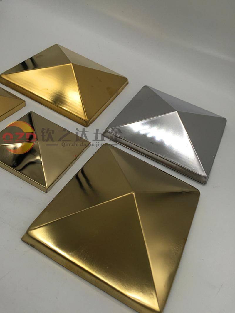 Jiang304 # stainless steel Roman column accessories Titanium gold pyramid stamping parts pyramid square star flower