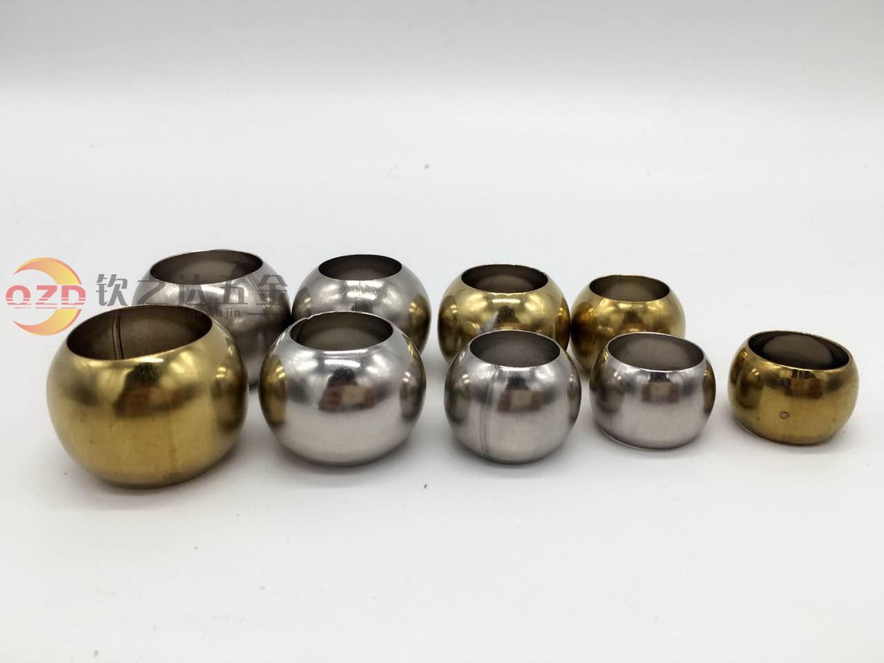 304 stainless steel 32-48 boutique perforated round ball hedging ball 304 double-pass ball door and window stair accessories decorative ball