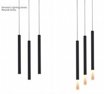 KLJ12 Long Mood Rippling Chandelier Bedside Dining Room Lighting and Spotlight