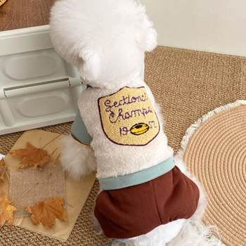 Thickened four-leg cotton pet warm autumn and winter clothing