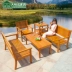 Tianyucheng Nội thất ngoài trời Bàn ghế gỗ ngoài trời Bàn ghế gỗ Bàn ghế Ghế Bàn Bàn ghế Ghế Bàn ngoài trời Bàn ghế ngoài trời - Bàn ghế ngoài trời / sân bàn ghế cà phê ngoài trời Bàn ghế ngoài trời / sân