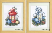 Cầu vồng thêu Quảng trường chính hãng DMC cross stitch từ phù hợp với những mảnh đèn Giáng sinh - Bộ dụng cụ thêu