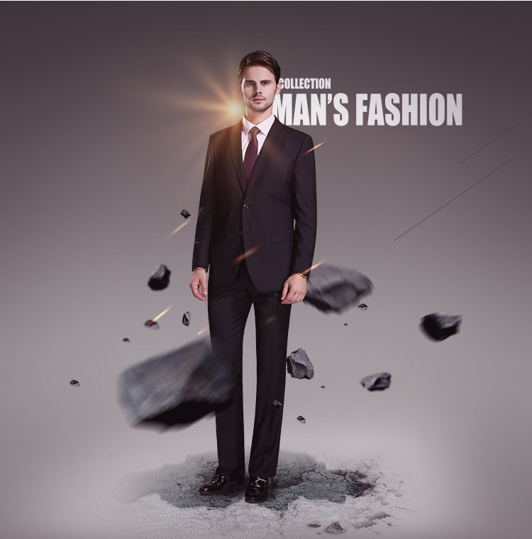 Costume homme en laine pour hiver - Ref 1578653 Image 7