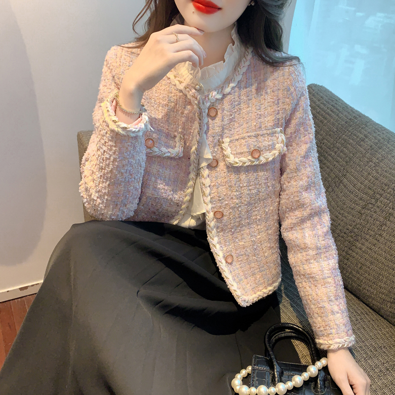 Chanel-Style Tweed Jacket for Women, 2025 Autumn and Winter New Model, Elegant and Fashionable, Slimming Short Jacket for Petite Women, Trendy