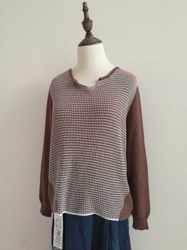 21 Xuedan Spring and Autumn New Style Pure Cotton Knitted Sweater Women's Short Coat Sweater Boutique 2032 21 Xuedan Spring and Autumn New Style Pure Cotton Knitted Sweater Women's Short Coat Sweater Boutique 2032