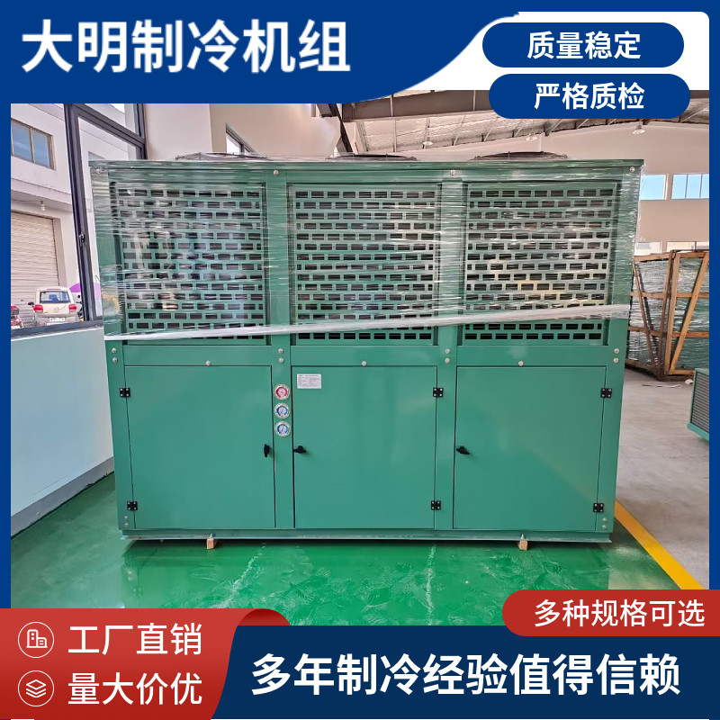 浙江大明比型U型箱式顶出风室外机中高温冷库保鲜机组半封活塞(图3)