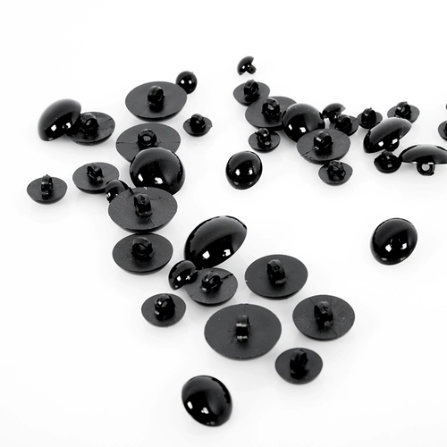 Черная ткань с грибочками-гвоздиками, игрушка, детская кукла, «сделай сам», детская одежда